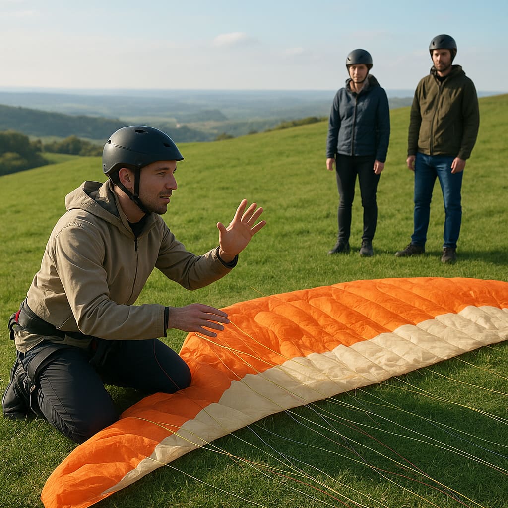 Ground school and kiting